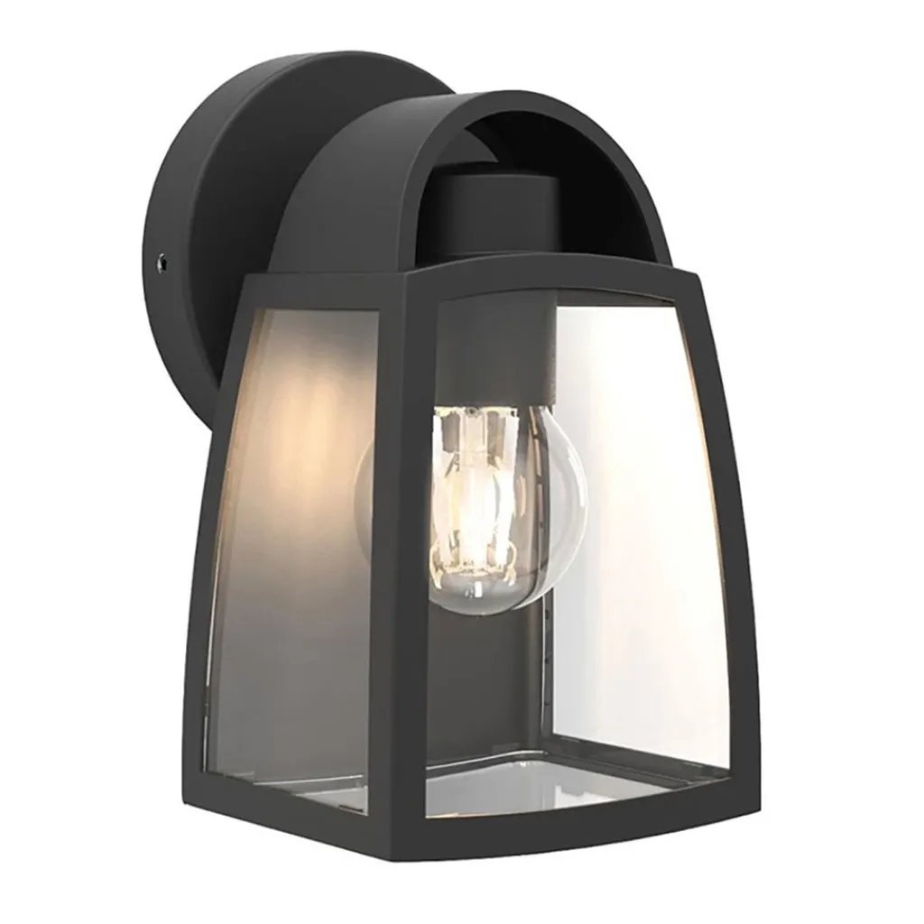 Straluma Kleine buitenlamp lantaarn wand mat zwart> Wandlampen|Buitenlampen