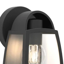 Straluma Kleine buitenlamp lantaarn wand mat zwart><noscript><img width=