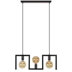 Straluma Kleine eettafel hanglamp zwart frame> Eettafellampen|Pendel Lampen
