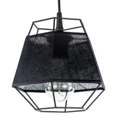 Straluma Kleine hanglamp draad zwart met stof> Draadlampen|Pendel Lampen