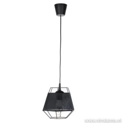Straluma Kleine hanglamp draad zwart met stof> Draadlampen|Pendel Lampen