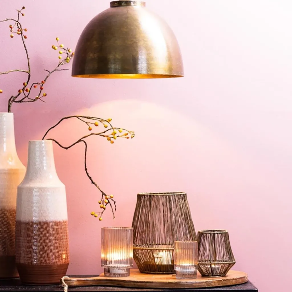 Straluma Kleine hanglamp Kylie oud brons 30 cm> Light and Living|Keukenverlichting