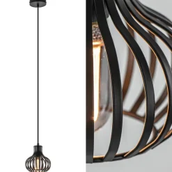 Straluma Kleine hanglamp onion mat zwart> Draadlampen|Pendel Lampen