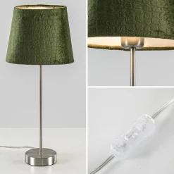 Straluma Kleine lampvoet Houston nikkel exclusief kap></noscript> Tafellampen|Light and Living