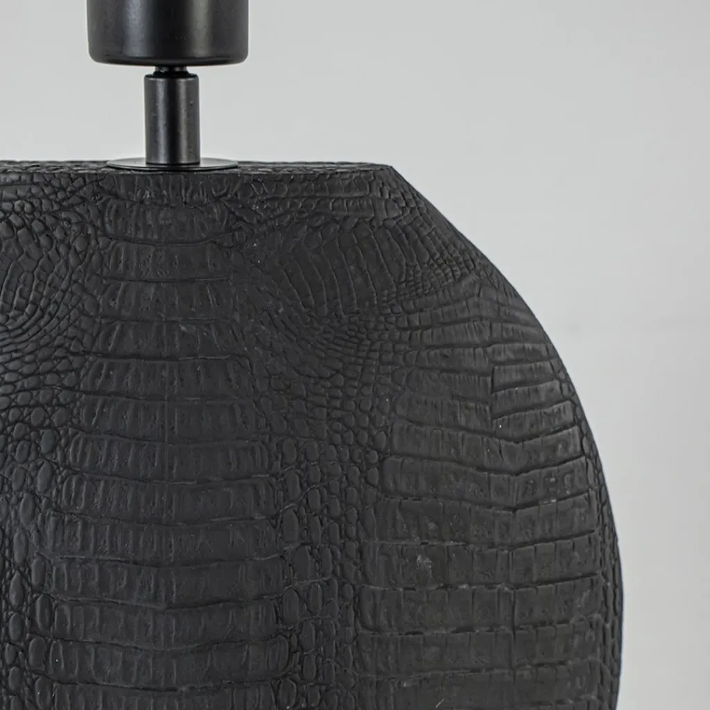 Straluma Kleine lampvoet Skeld mat zwart> Tafellampen|Lampenvoeten