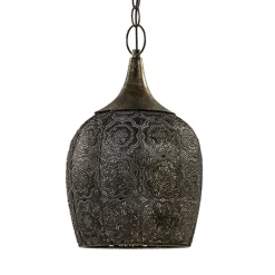 Straluma Kleine oosterse hanglamp Kadiri brons> Light and Living|Woonkamerlampen