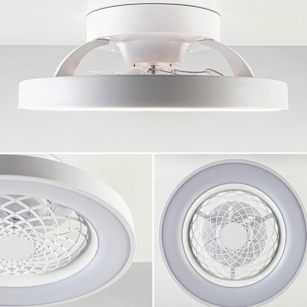 Straluma Kleine plafondventilator wit inclusief LED> Plafondlampen|Plafondventilatoren met lamp