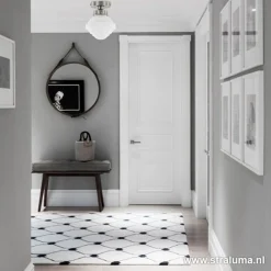 Straluma Kleine plafonnière staal met wit glas></noscript> Plafonnières|Keukenverlichting