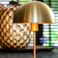 Straluma Kleine retro tafellamp Merel antiek brass></noscript> Tafellampen|Light and Living