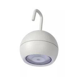Straluma Kleine ronde buitenlamp met USB wit> Buitenlampen