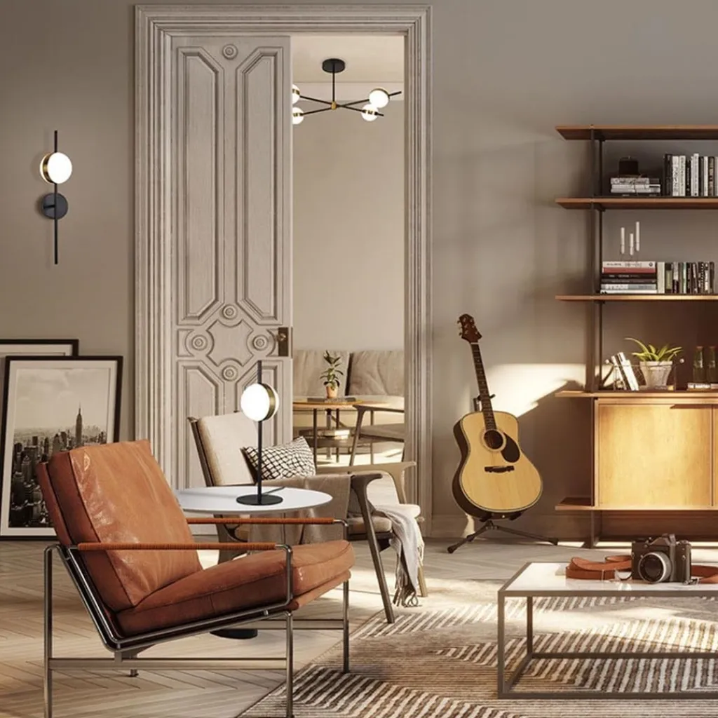 Straluma Kleine tafellamp bol zwart met goud> Tafellampen|LED Tafellampen