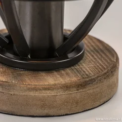 Straluma Kleine tafellamp Matrix zwart met hout><noscript><img width=