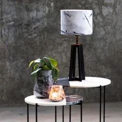 Straluma Kleine tafellamp Miley mat zwart exclusief kap></noscript> Lampenvoeten|Light and Living