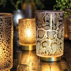 Straluma Kleine tafellamp Snake Light and Living grijs met goud></noscript> Tafellampen|Light and Living