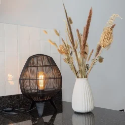 Straluma Kleine tafellamp Yumi mat zwart></noscript> Tafellampen|Draadlampen