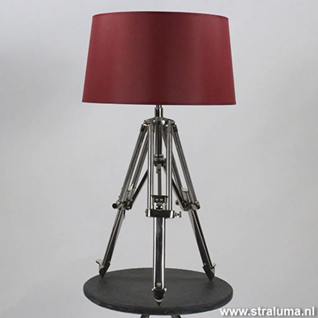 Straluma Lampenkap rood bridge 40 chinz 09> Klassieke Verlichting|Woonkamerlampen