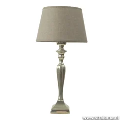 Straluma Lampenkap taupe Drum 20 cm> Klassieke Verlichting|Woonkamerlampen
