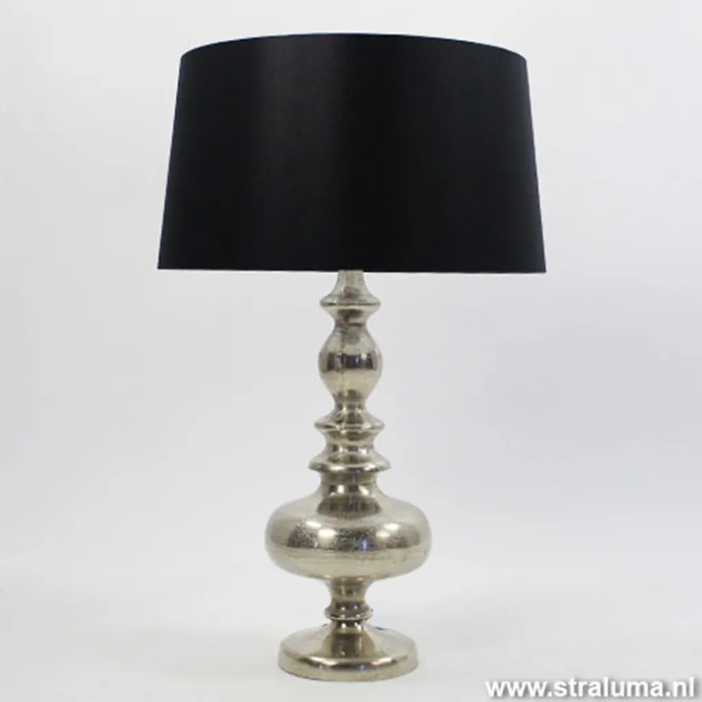 Straluma Lampenkap zwart Bridge 50 cm Chinz 20> Klassieke Verlichting|Woonkamerlampen