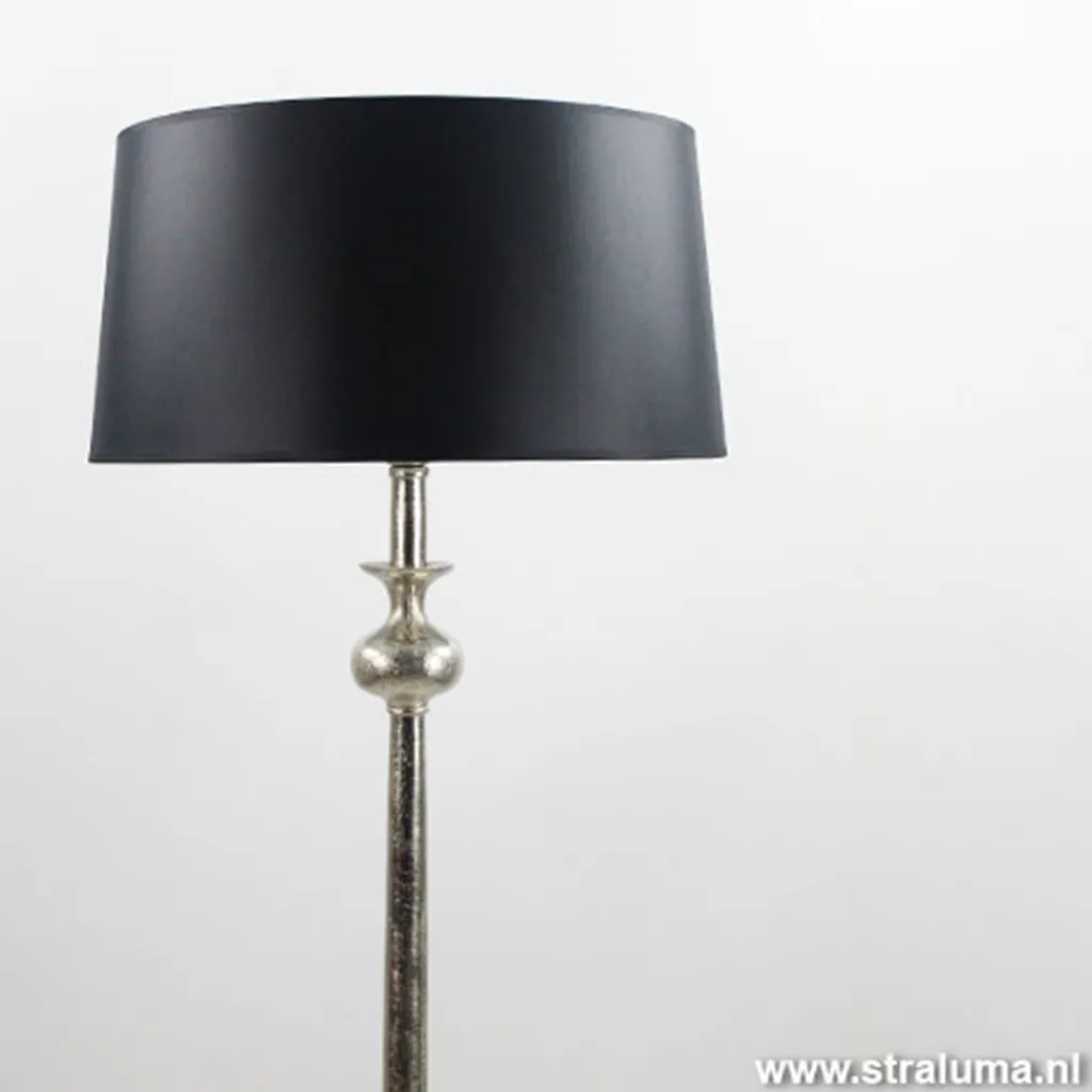 Straluma Lampenkap zwart Bridge 45 cm Chinz 20> Woonkamerlampen|Slaapkamerlampen