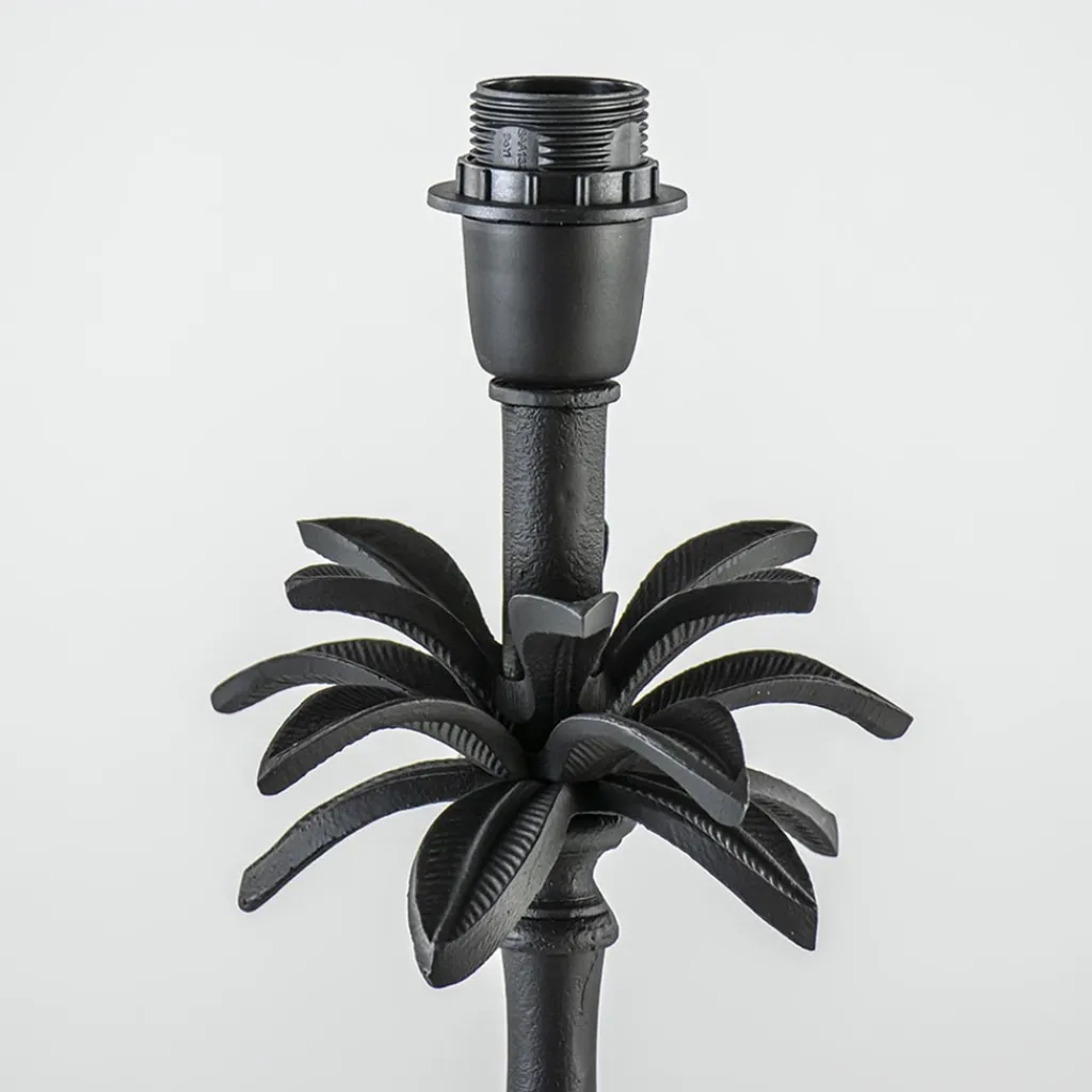 Straluma L&L lampvoet Armata mat zwarte palmboom> Tafellampen|Lampenvoeten