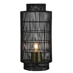 Straluma L&L tafellamp Gruaro zwart draad> Draadlampen|Light and Living