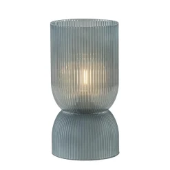 Straluma L&L tafellamp op batterijen Phoebe blauw-grijs groot> Tafellampen|Light and Living