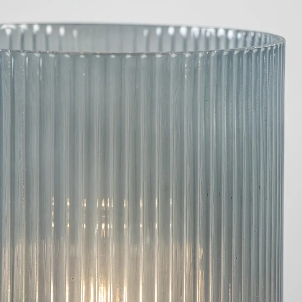 Straluma L&L tafellamp op batterijen Phoebe blauw-grijs groot> Tafellampen|Light and Living