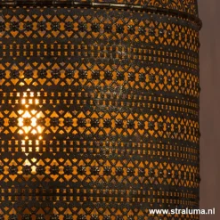 Straluma L&L tafellamp UDUPI bruin-goud Oosters></noscript> Light and Living|Woonkamerlampen