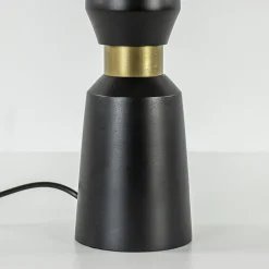 Straluma Lampvoet Ilvar mat zwart + antiek brons> Tafellampen|Lampenvoeten