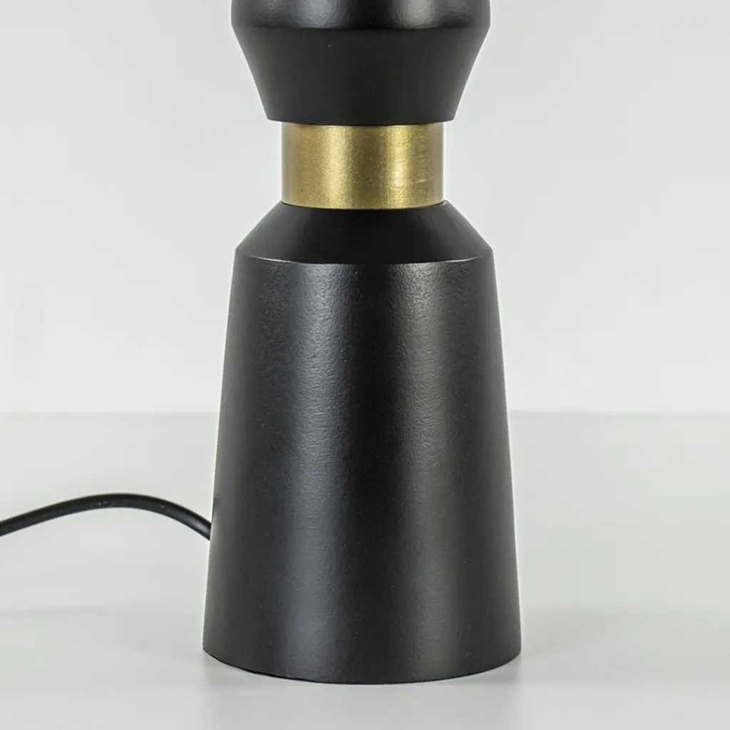 Straluma Lampvoet Ilvar mat zwart + antiek brons> Tafellampen|Lampenvoeten