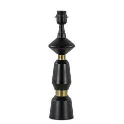 Straluma Lampvoet Ilvar zwart/mat goud z/kap> Tafellampen|Lampenvoeten