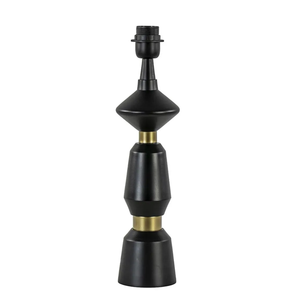 Straluma Lampvoet Ilvar zwart/mat goud z/kap> Tafellampen|Lampenvoeten