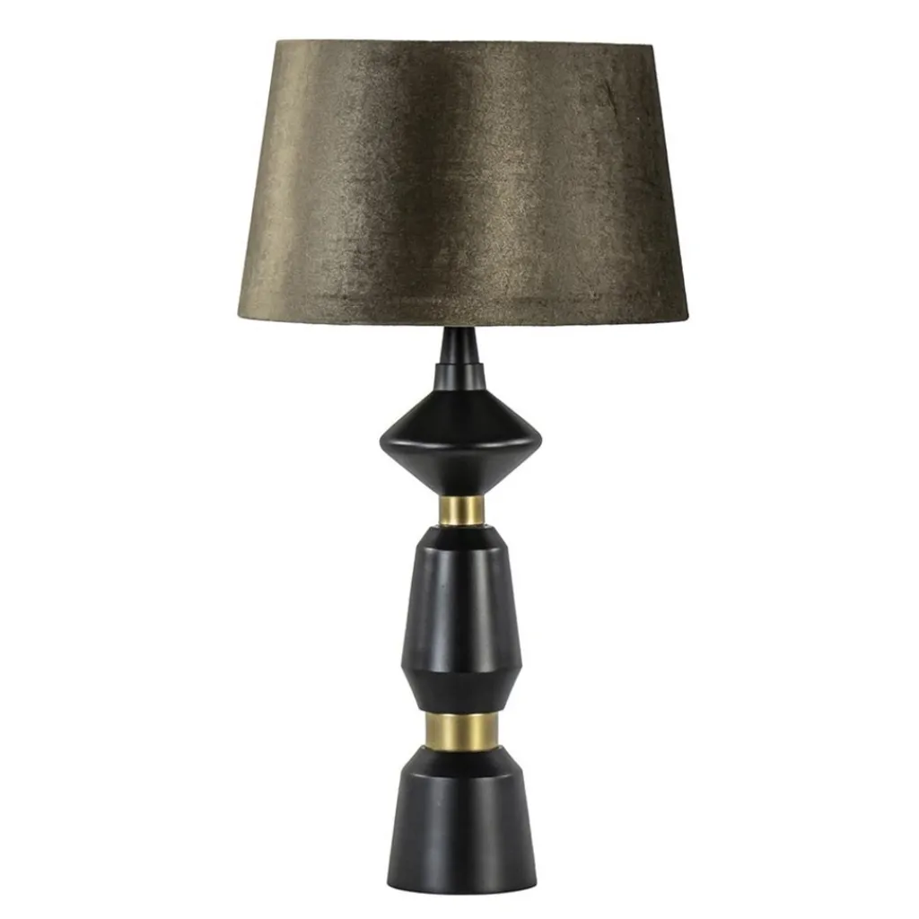 Straluma Lampvoet Ilvar zwart/mat goud z/kap> Tafellampen|Lampenvoeten