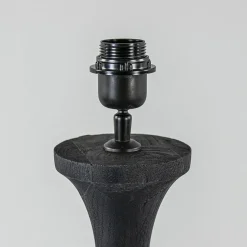 Straluma Lampvoet Nicolo zwart hout exclusief kap><noscript><img width=