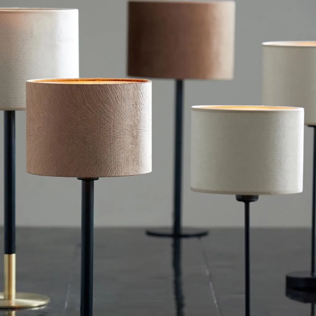 Straluma Lampvoet Rodrigo antiek brons / mat zwart excl. kap> Tafellampen|Lampenvoeten