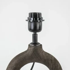 Straluma Lampvoet Sabuli hout donker bruin excl. kap></noscript> Tafellampen|Lampenvoeten