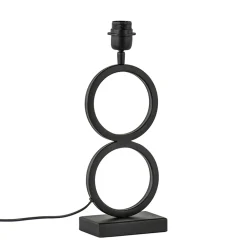 Straluma Lampvoet Stelios mat zwart exclusief kap> Tafellampen|Lampenvoeten