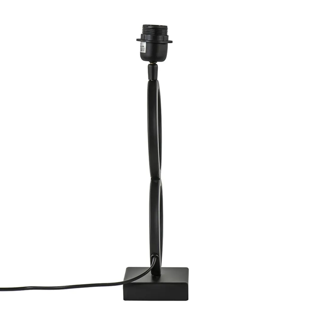 Straluma Lampvoet Stelios mat zwart exclusief kap> Tafellampen|Lampenvoeten