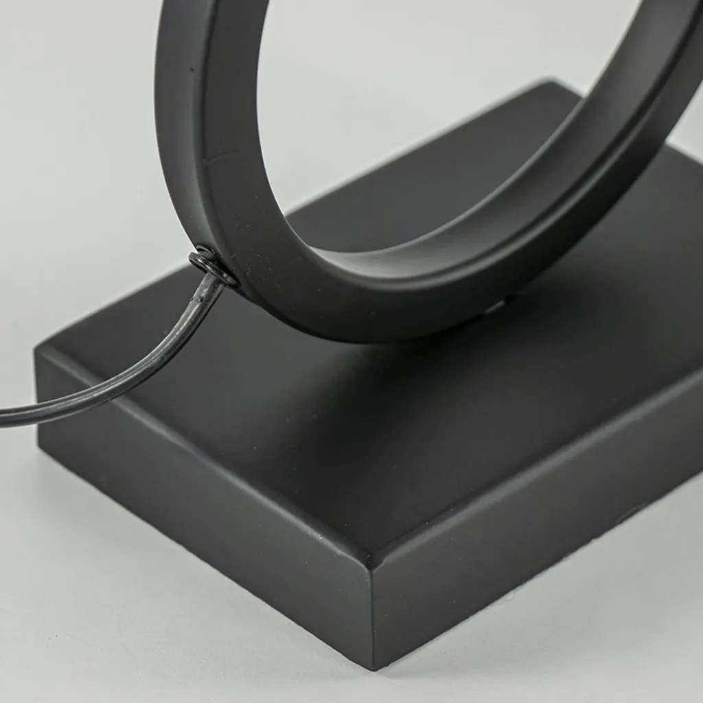 Straluma Lampvoet Stelios mat zwart exclusief kap> Tafellampen|Lampenvoeten