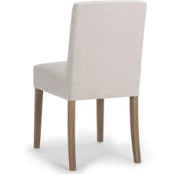 Straluma Landelijke eetkamerstoel stof met eiken pootjes></noscript> Eetkamerstoelen