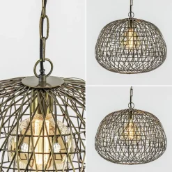 Straluma Landelijke hanglamp Alwina antiek brons L&L><noscript><img width=