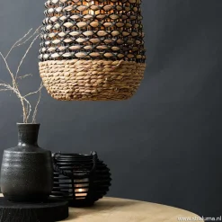 Straluma Landelijke hanglamp Tripoli rotan met zwart></noscript> Light and Living|Keukenverlichting