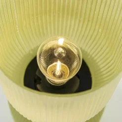 Straluma Landelijke Light and Living tafellamp olijfgroen op batterijen Phoebe></noscript> Tafellampen|Light and Living