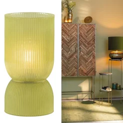 Straluma Landelijke Light and Living tafellamp olijfgroen op batterijen Phoebe></noscript> Tafellampen|Light and Living