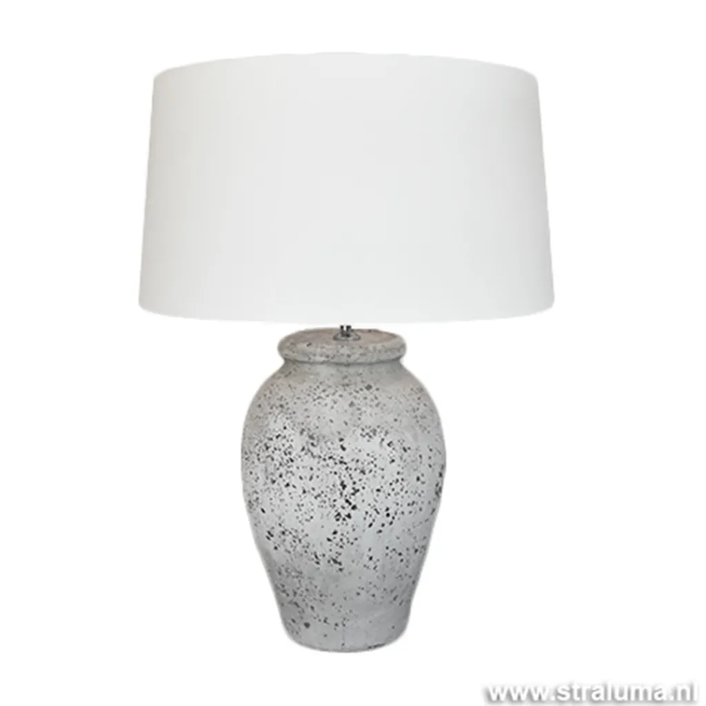 Straluma Landelijke stenen lampvoet Vulsini 50 cm> Lampenvoeten|Light and Living