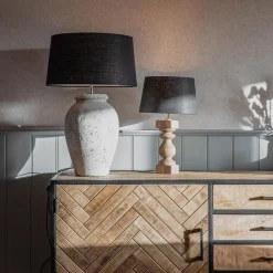 Straluma Landelijke stenen lampvoet Vulsini 50 cm><noscript><img width=