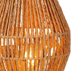 Straluma Landelijke tafellamp papier naturel met zwart></noscript> Tafellampen|Draadlampen