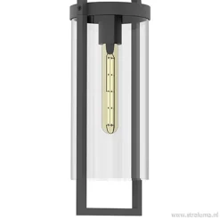 Straluma Lantaarn buitenlamp antraciet met glas IP54> Wandlampen|Buitenlampen