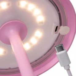 Straluma LED buitenlamp op batterij roze IP54><noscript><img width=