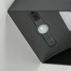 Straluma LED buitenlamp oplaadbaar zwart vierkant> Wandlampen|Buitenlampen